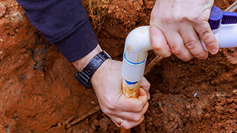 repairing pvc lines during Well Pump Repair & Well Pump Replacement in Clayton, NC