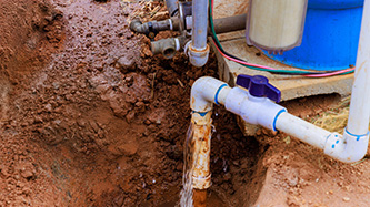 pvc pipe used during Well Pump Repair & Well Pump Replacement in Wake County, NC